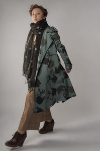 Clover Floral Trench