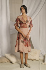Load image into Gallery viewer, Overlap Floral Dress
