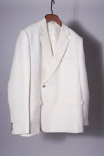 Load image into Gallery viewer, White linen blazer
