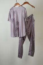 Load image into Gallery viewer, Gypsophilia printed top with printed pants Coordinated set
