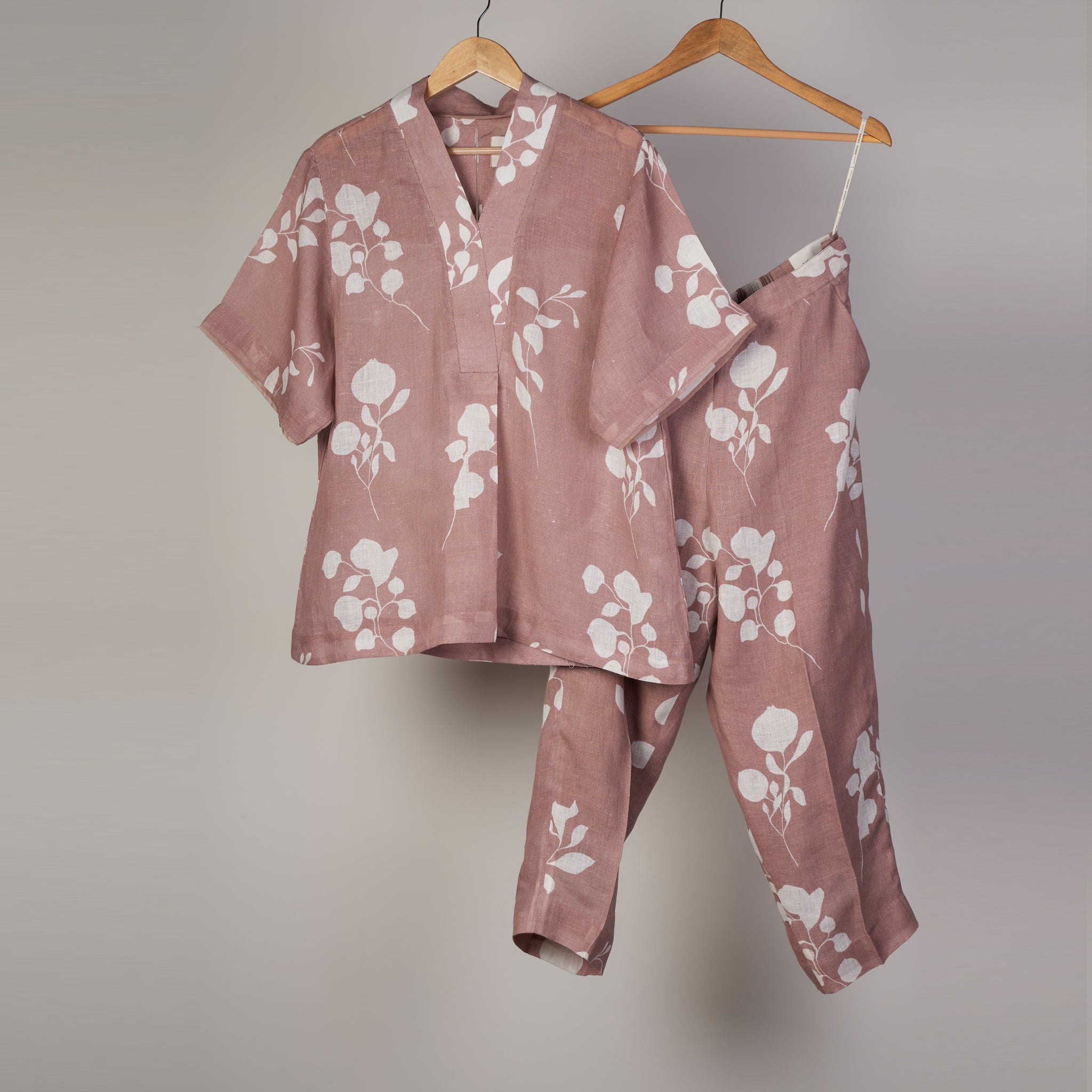 Grassland printed linen set