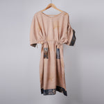 Load image into Gallery viewer, Beige Cotton Dress With Drawstring
