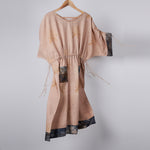 Load image into Gallery viewer, Beige Cotton Dress With Drawstring
