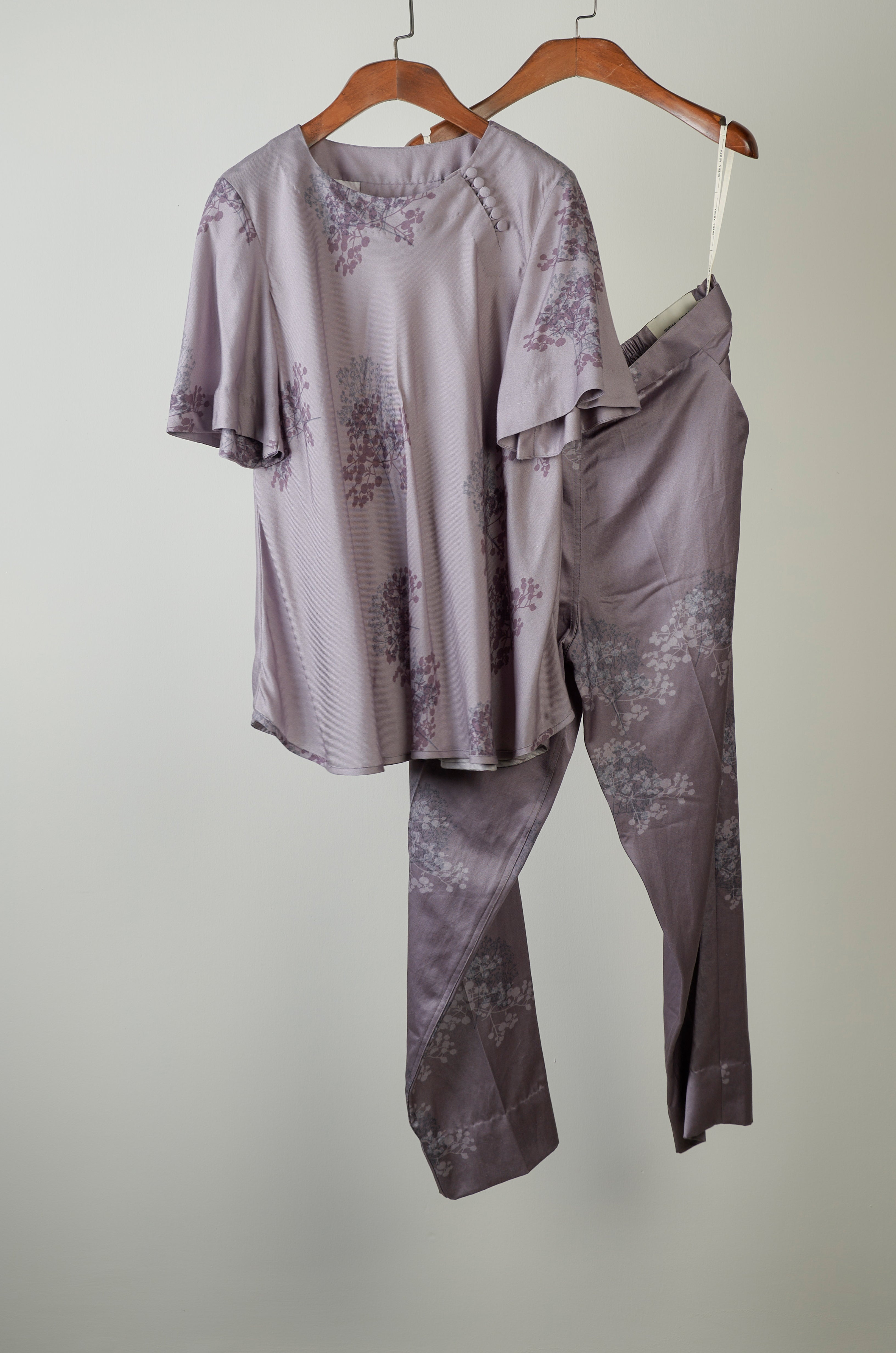 Gypsophilia printed top with printed pants Coordinated set