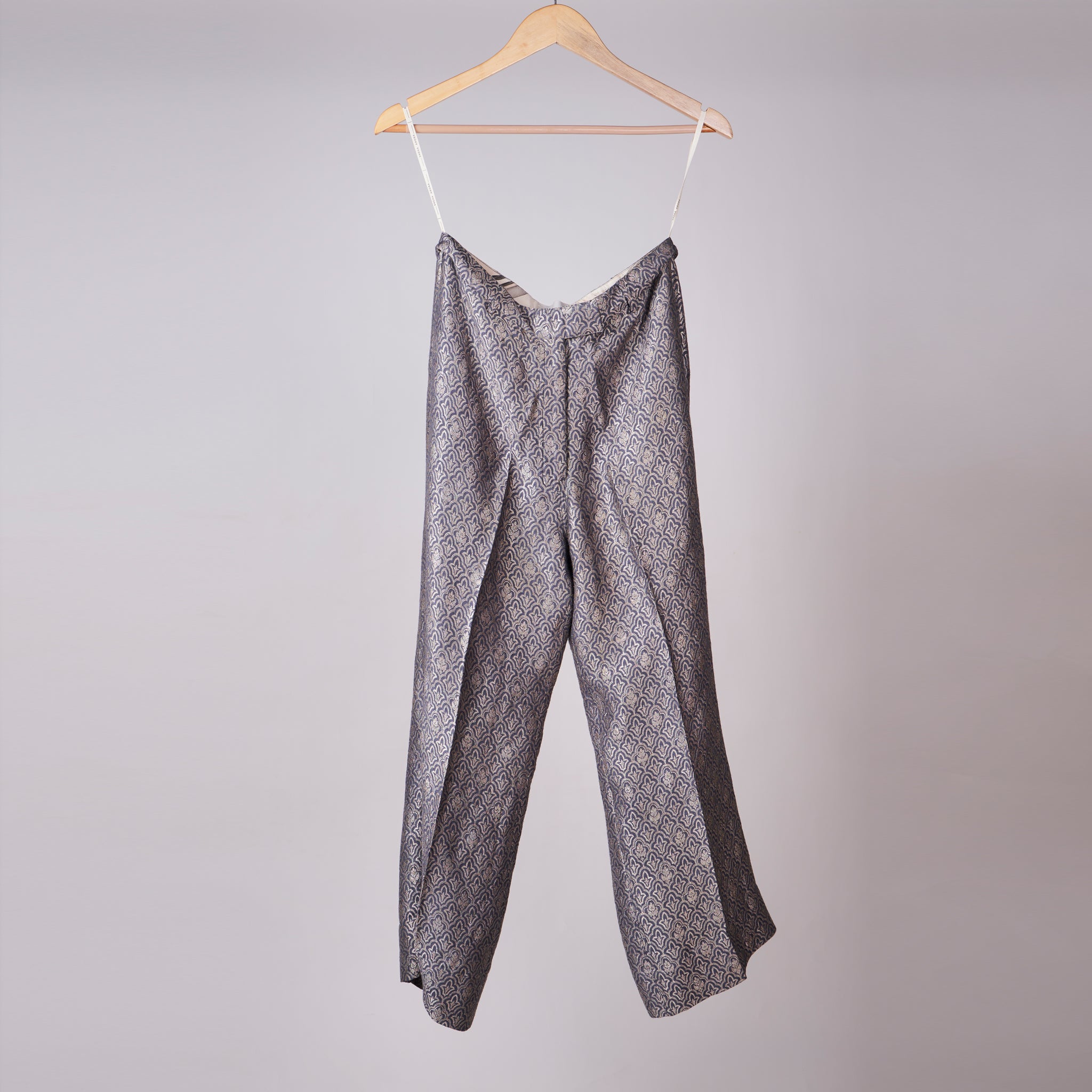 Rouge Grey Brocade Pants