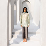 Load image into Gallery viewer, Rouge Grey Brocade Pants
