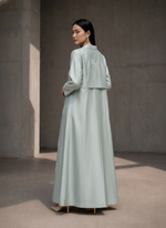 Load image into Gallery viewer, Aqua Embroidered Trench
