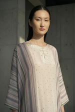 Load image into Gallery viewer, Stripe With Polka Printed Kaftan
