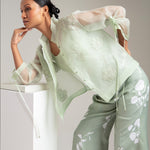 Load image into Gallery viewer, Dandelion Organza Bomber
