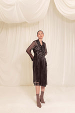 Load image into Gallery viewer, Lucent Organza Trench Dress
