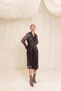 Lucent Organza Trench Dress