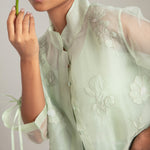 Load image into Gallery viewer, Dandelion Organza Bomber
