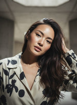 Load image into Gallery viewer, Beige and Black Floral Printed Stroke Dress
