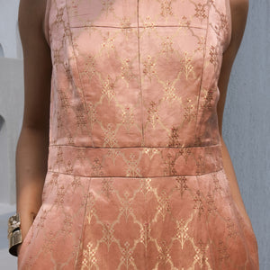Lulu Handwoven Brocade Dress