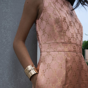 Lulu Handwoven Brocade Dress