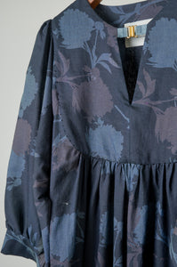Black and blue Ophelia gathered Dress