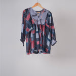 Load image into Gallery viewer, Marguerite printed Blouse blue
