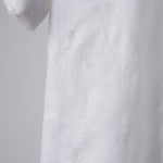 Load image into Gallery viewer, Solid white embroidered linen shirt .
