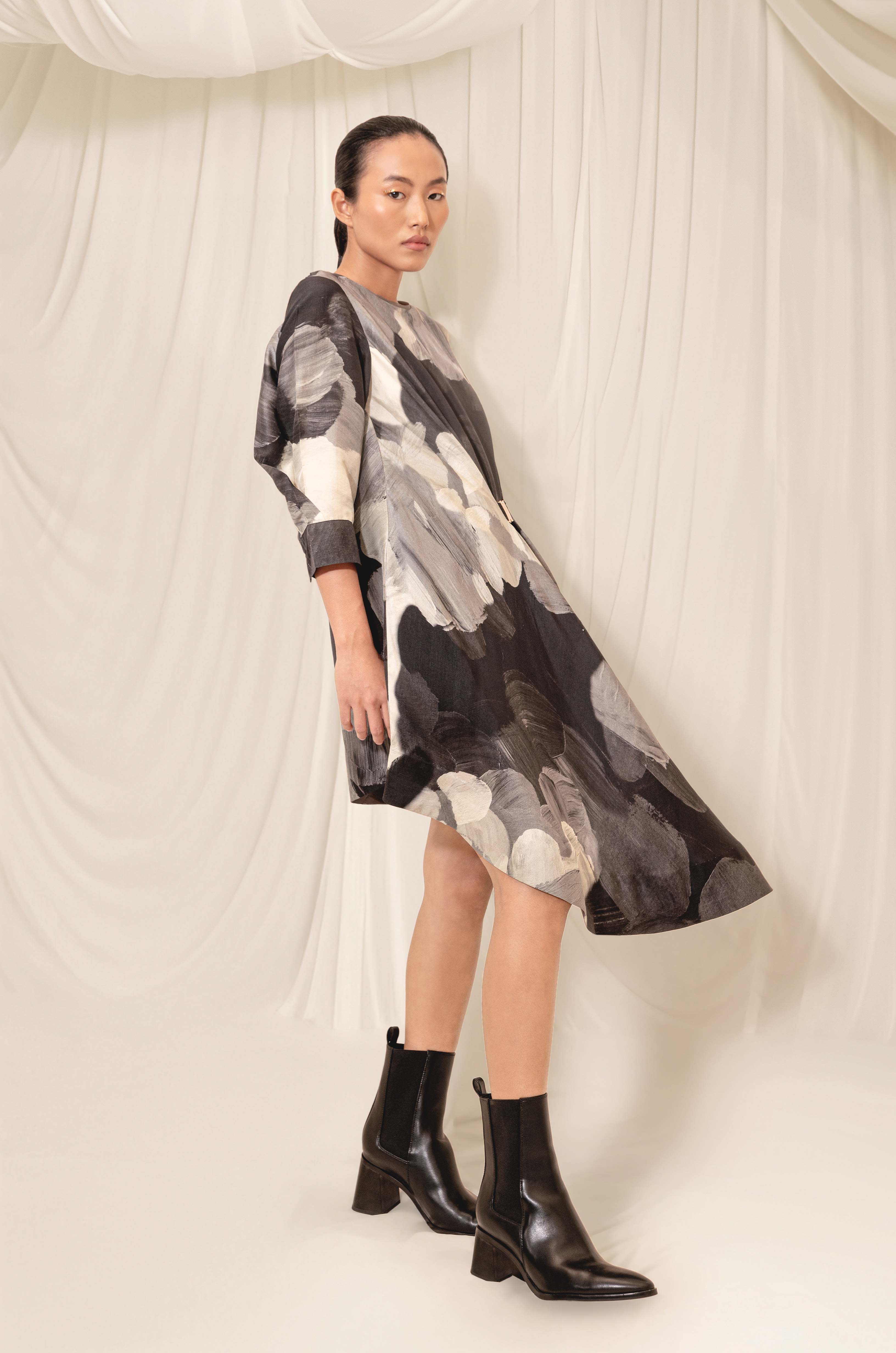 Whiz Assymetric Dress