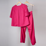 Load image into Gallery viewer, Solid Pink Cotton Set
