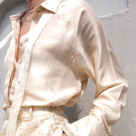 Load image into Gallery viewer, Daze Solid Silk Shirt
