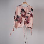 Load image into Gallery viewer, Peach Peonies Coy Top
