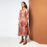 Load image into Gallery viewer, Pomelo Printed organza Trench Dress
