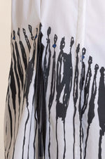 Load image into Gallery viewer, Blot White and Black Cotton Shirt Dress

