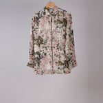 Load image into Gallery viewer, Corsage Printed Silk Shirt

