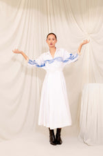 Load image into Gallery viewer, Stroke White Cotton Dress

