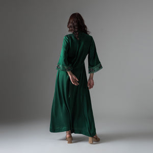 Jade Green Silk Dress