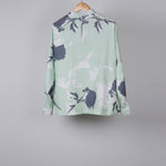 Load image into Gallery viewer, Mint and Grey Linen Shirt
