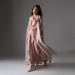 Load image into Gallery viewer, Peach and Mauve Floral Knockout Dress
