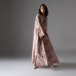 Load image into Gallery viewer, Peach and Mauve Floral Knockout Dress

