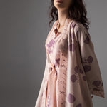 Load image into Gallery viewer, Peach and Mauve Floral Knockout Dress
