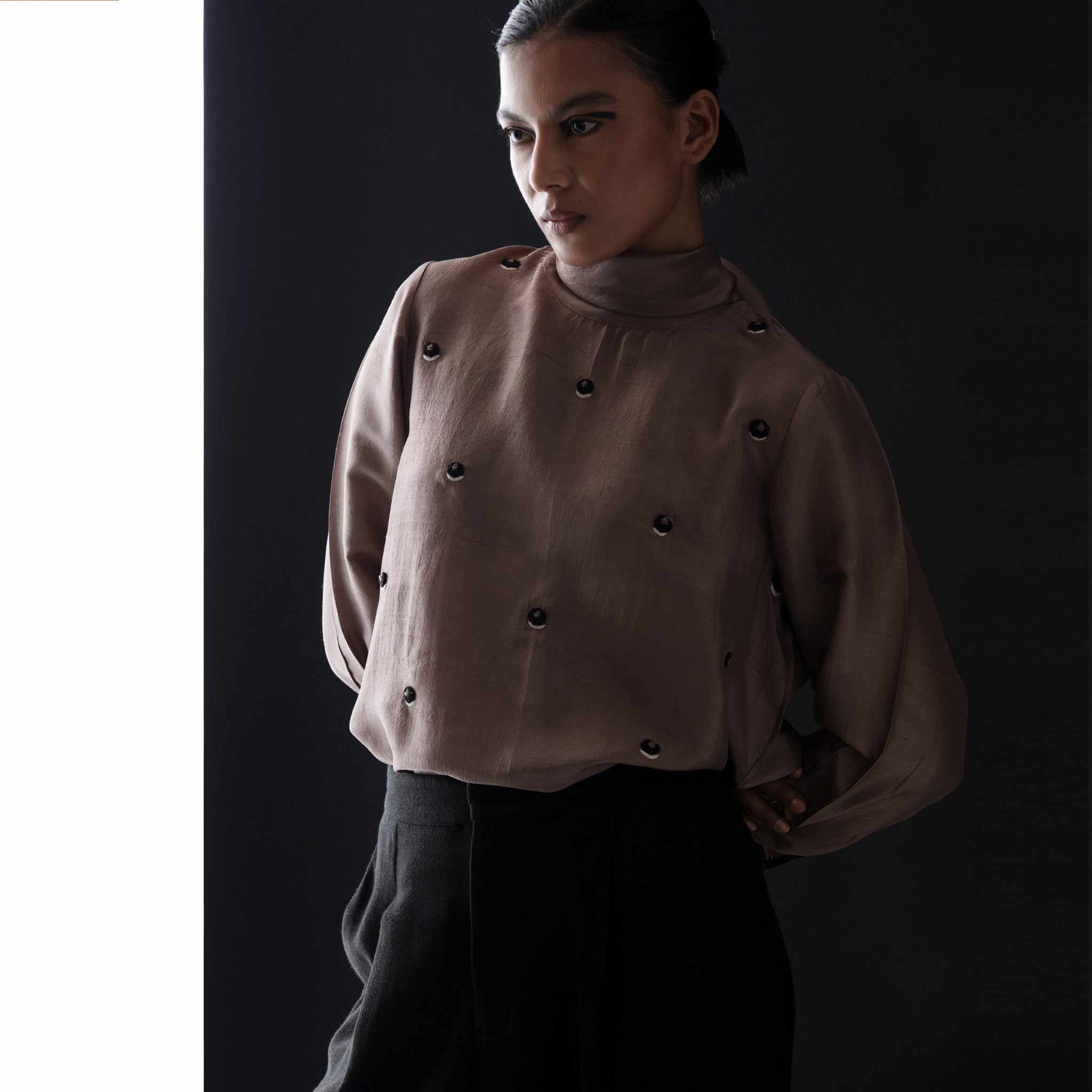 Lush Embroidered silk Top