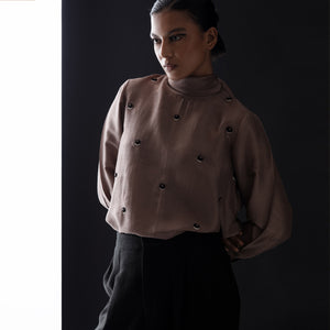 Lush Embroidered silk Top