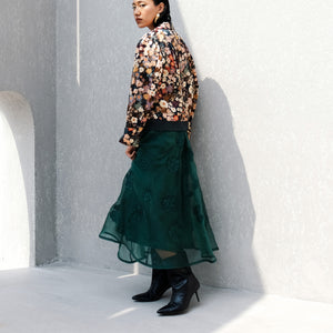 Riot Appliqued Organza Skirt