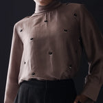 Load image into Gallery viewer, Lush Embroidered silk Top
