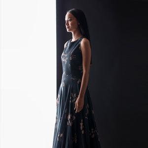 Last night pin-tucked Dress