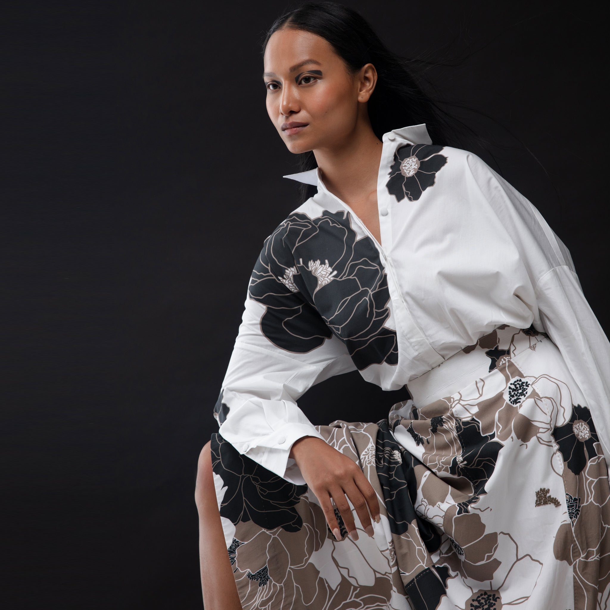 Wild meadows printed Skirt Set