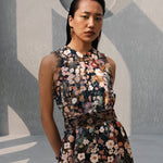 Load image into Gallery viewer, Posy Printed Silk Dress
