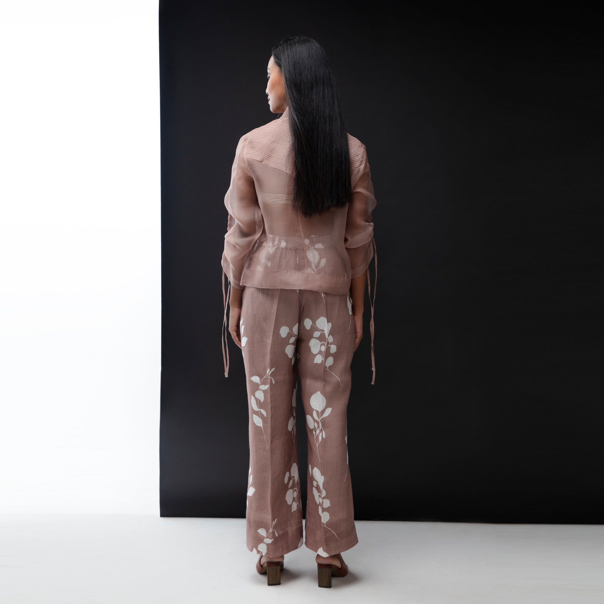 Butternut embroidered Organza Bomber