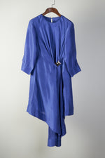 Load image into Gallery viewer, Solid Cobalt Buckle Dress
