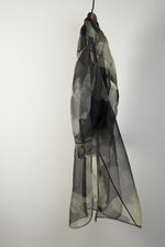 Load image into Gallery viewer, Black Paint Print Organza Shirt
