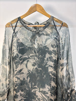 Load image into Gallery viewer, Teal and Beige Shadowplay Dress
