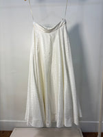 Load image into Gallery viewer, White Silk Polka Skirt
