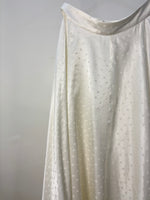 Load image into Gallery viewer, White Silk Polka Skirt

