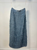 Load image into Gallery viewer, Teal scallop embroidered Skirt
