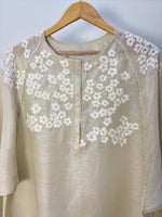 Load image into Gallery viewer, Off-White Bloomtone hand embroidered Dress
